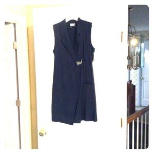 DKNY Nautical romper with skirt front flap.